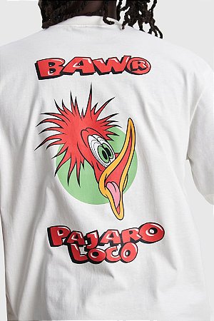 Camiseta Baw x Pica Pau Regular Logo - Off-White