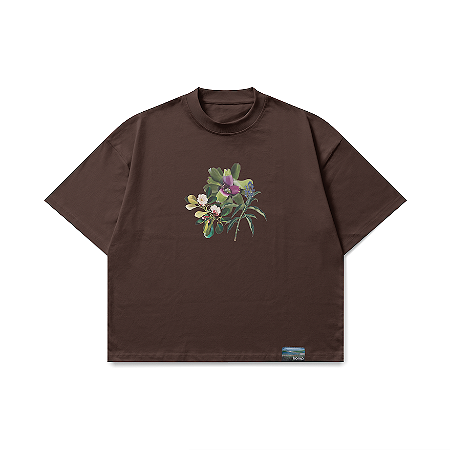 Camiseta Homp Amazonian Flowers - Marrom
