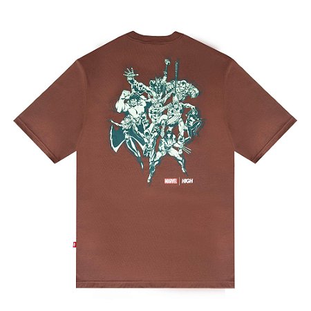 Camiseta High x Marvel Squad - Brown