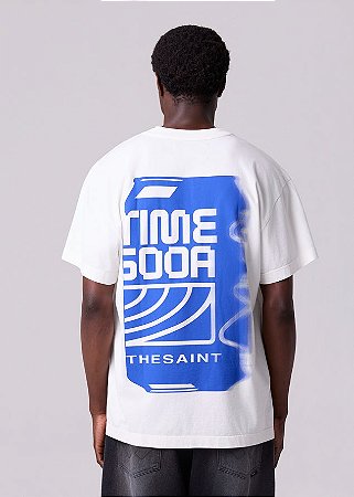 Camiseta The Saint Boxy Time Soda - Off-White