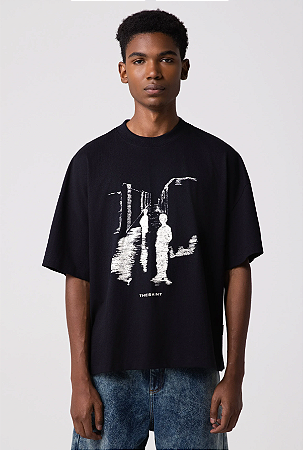 Camiseta The Saint Wide Boxy Shadow - Black