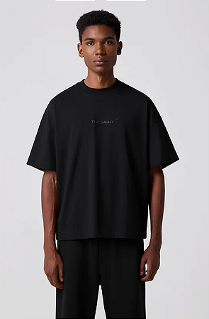 Camiseta The Saint Wide Boxy Solid - Black