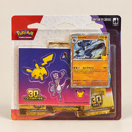 Pokémon TCG: Tech Sticker Collection Lucario 30th Celebration (pt-br)