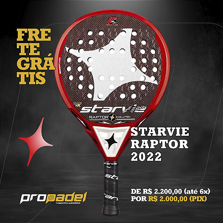 RAQUETE DE PADEL STARVIE RAPTOR 2022