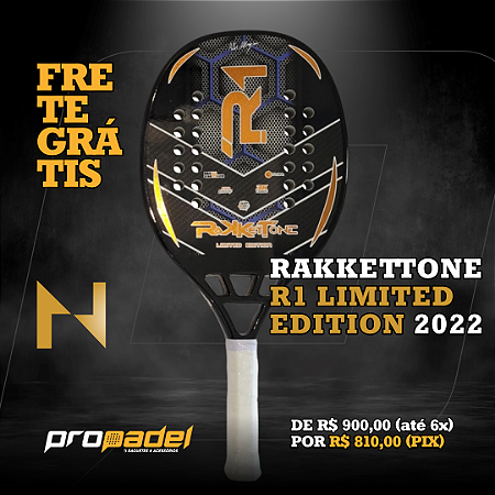 RAQUETE DE BEACH TENNIS RAKKETTONE R1 LIMITED EDITION 2022