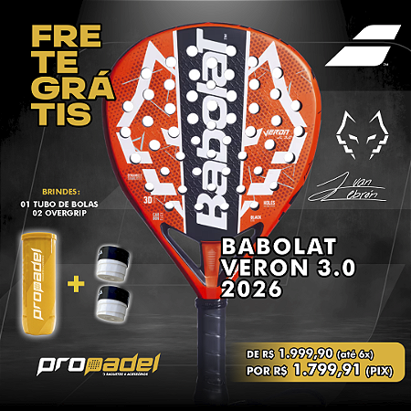 RAQUETE DE PADEL BABOLAT VERON 3.0 2026 JUAN LEBRÓN