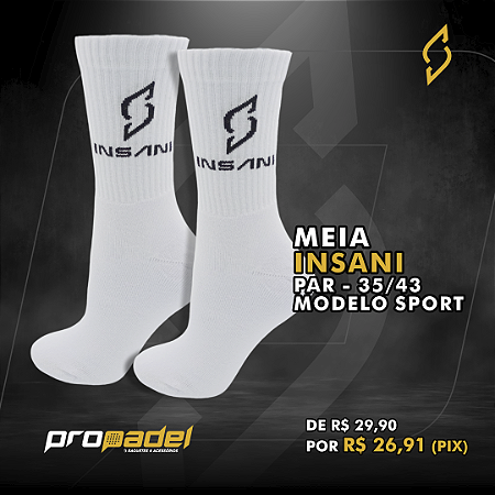 MEIA INSANI SPORT - BRANCA 35/43