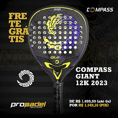 compass, giant, carbono12k, raquete - Loja Propadel