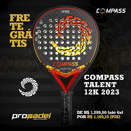 RAQUETE DE PADEL COMPASS TALENT 12K CARBON 2023