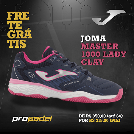 TENIS JOMA MASTER 1000 LADY ROSA / AZUL CLAY 2023