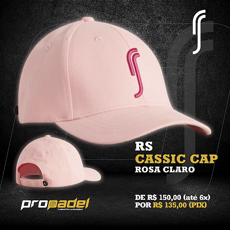BONÉ ROBIN SODERLING RS CLASSIC CAP ROSA SUAVE