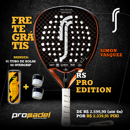 RAQUETE DE PADEL ROBIN SODERLING PRO EDITION SIMON VASQUEZ