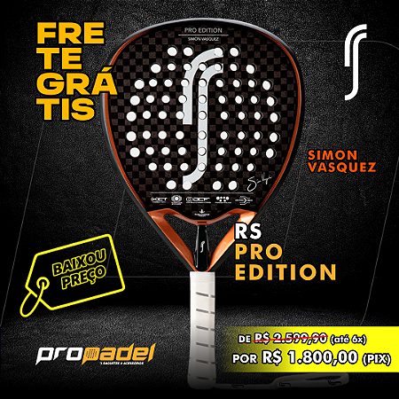 RAQUETE DE PADEL ROBIN SODERLING PRO EDITION SIMON VASQUEZ