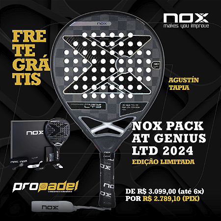 RAQUETE DE PADEL NOX AT GENIUS LTD 2024 - AGUSTÍN TAPIA LIMITED EDITION