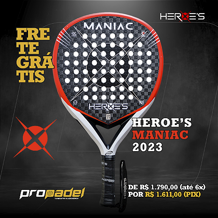 RAQUETE PADEL HEROE'S MANIAC 2023 - Loja Propadel