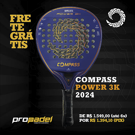 RAQUETE DE PADEL COMPASS POWER 3K 2024