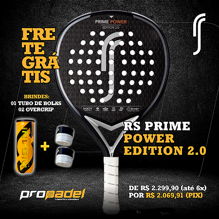 RAQUETE DE PADEL ROBIN SODERLING RS PRIME POWER EDITION  2.0