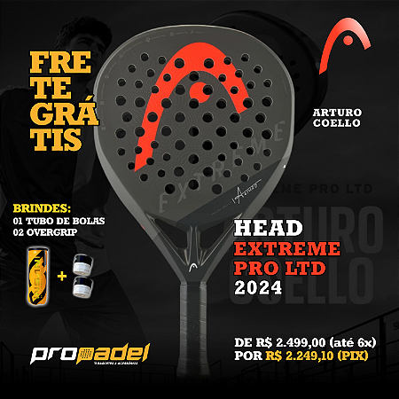 RAQUETE DE PADEL HEAD EXTREME PRO - ARTURO COELLO 2024