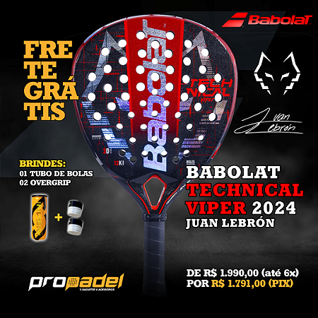 RAQUETE DE PADEL BABOLAT TECHNICAL VIPER JUAN LEBRÓN 2024