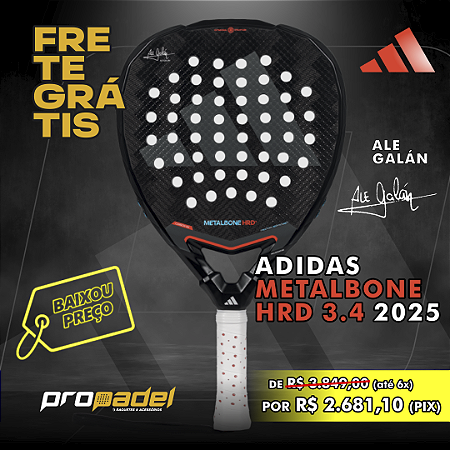 RAQUETE DE PADEL ADIDAS METALBONE HRD+ 3.4 2025 - ALE GALÁN
