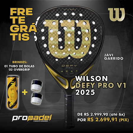 RAQUETE DE PADEL WILSON DEFY PRO V1 2025 - JAVI GARRIDO