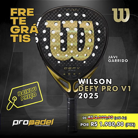 RAQUETE DE PADEL WILSON DEFY PRO V1 2025 - JAVI GARRIDO