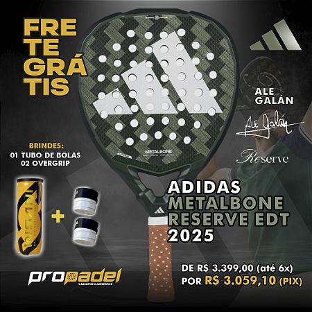 RAQUETE DE PADEL ADIDAS METALBONE RESERVE EDT - ALE GALÁN 2025