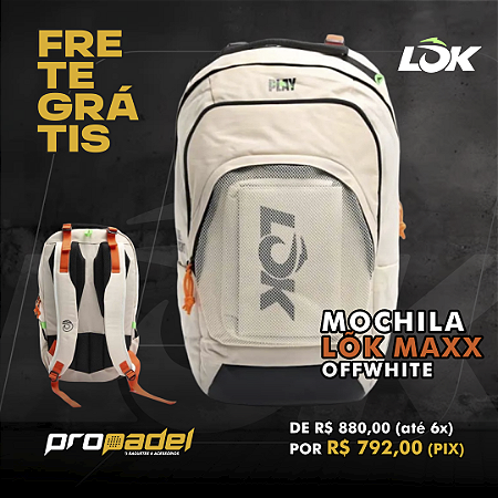 MOCHILA LOK MAXX OFFWHITE 2025