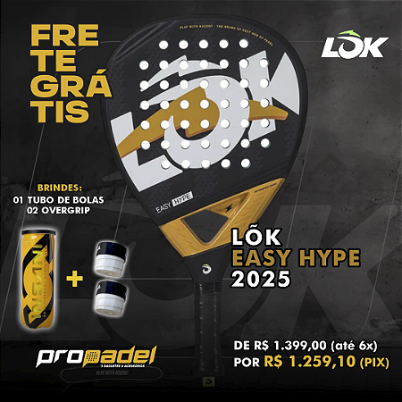 RAQUETE DE PADEL LOK EASY HYPE 2025