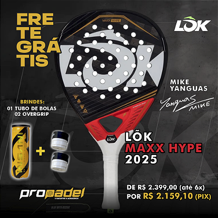 RAQUETE DE PADEL LOK MAXX HYPE MIKE YANGUAS 2025
