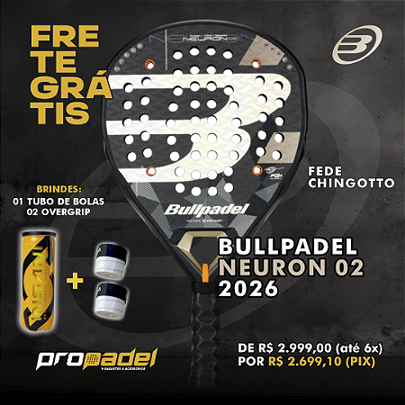 RAQUETE DE PADEL BULLPADEL NEURON 02 2026 FEDE CHINGOTTO