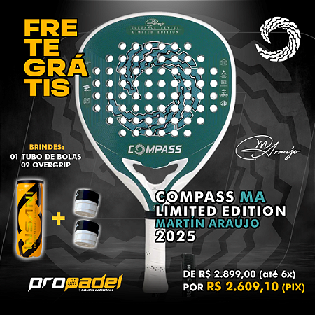 RAQUETE DE PADEL COMPASS MA LIMITED EDITION - MARTÍN ARAÚJO