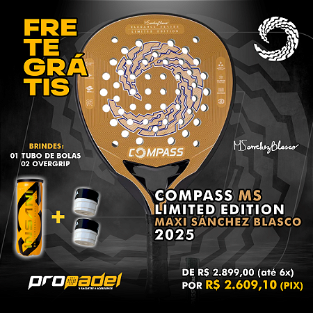 RAQUETE DE PADEL COMPASS MS LIMITED EDITION - MAXI SÁNCHEZ BLASCO