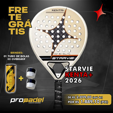 RAQUETE DE PADEL STARVIE KENTA+ 2026