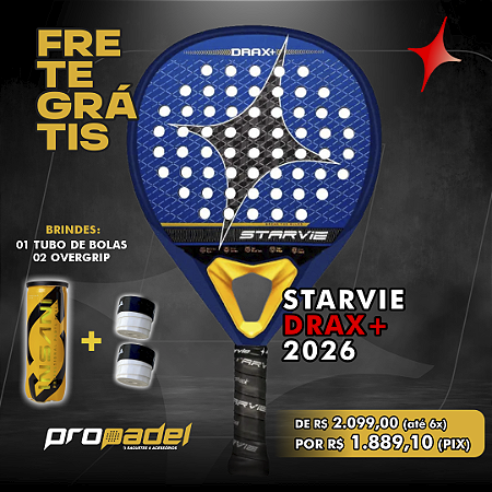 RAQUETE DE PADEL STARVIE DRAX+ 2026