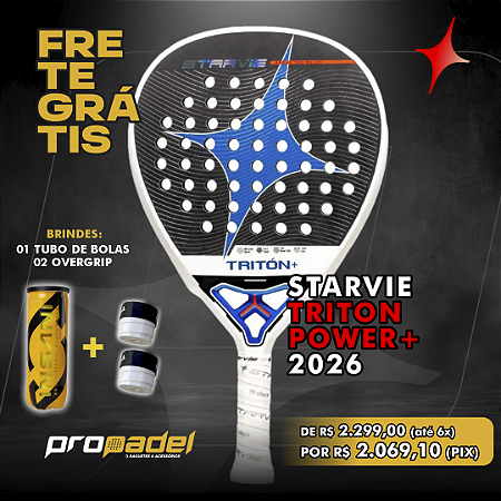 RAQUETE DE PADEL STARVIE TRITÓN POWER+ 2026