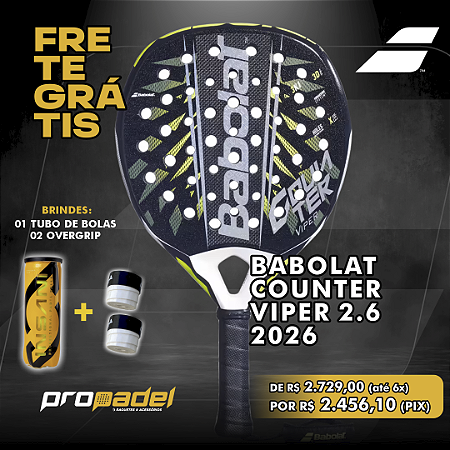 RAQUETE DE PADEL BABOLAT COUNTER VIPER 2.6 2026