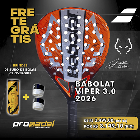 RAQUETE DE PADEL BABOLAT VIPER 3.0 2026 JUAN LEBRÓN