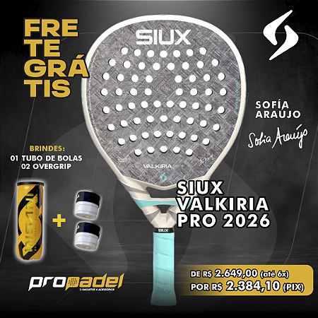 RAQUETE DE PADEL SIUX VALKIRIA PRO 2026 SOFÍA ARAÚJO