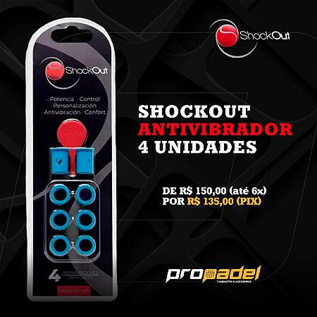 SHOCKOUT ANTIVIBRADOR 4 UNIDADES
