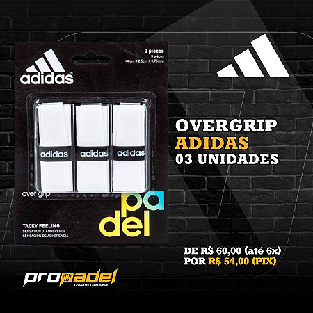 OVERGRIP ADIDAS - 3 UNIDADES