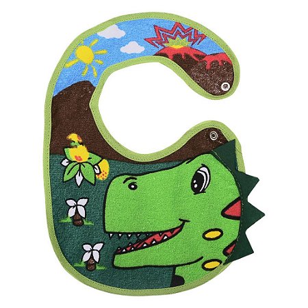 Babador Infantil Estampa Dinossauro Incomfral