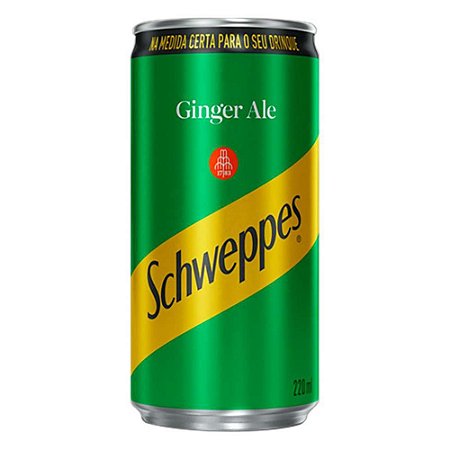 Ginger Ale Schweppes Lata Refrigerante Gengibre 220ml