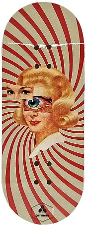 Deck marca Custom linha *Performance Series* modelo ''60s'' 34x97mm + Tape Custom Extra-Smooth