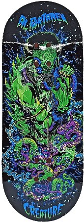 Deck marca Custom linha *Performance Series* modelo ''Tribute Al Partanen Turquoise'' 34mm x 97mm + Tape Custom Extra-Smooth