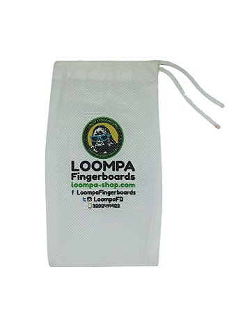 Bag/Case p/ Fingerboard feito em Tecido c/ Zip marca *Loompa Fingerboards*