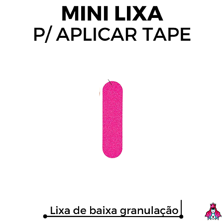 Mini Lixa *Leefai* para aplicar tapes cor Rosa