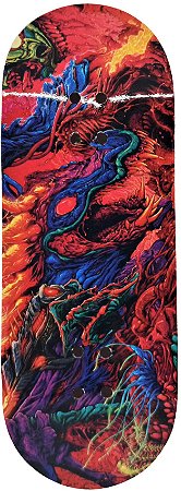 Deck marca Custom linha *Performance Series* modelo ''HyperBeast Two'' 34x97mm + Tape Custom Extra-Smooth