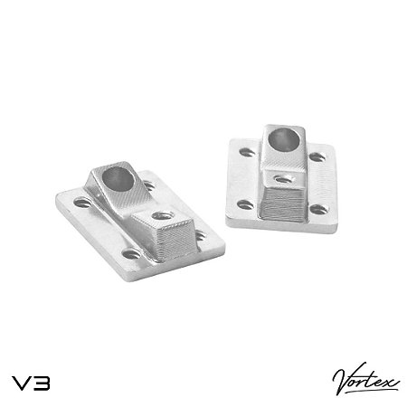 Par Baseplates *Vortex* versão *V3* cor *Raw* (Made in New Zeland)(Importado)