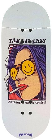 Deck marca Custom linha *Performance Series* modelo ''Take It Easy'' 34x97mm + Tape Custom Extra-Smooth